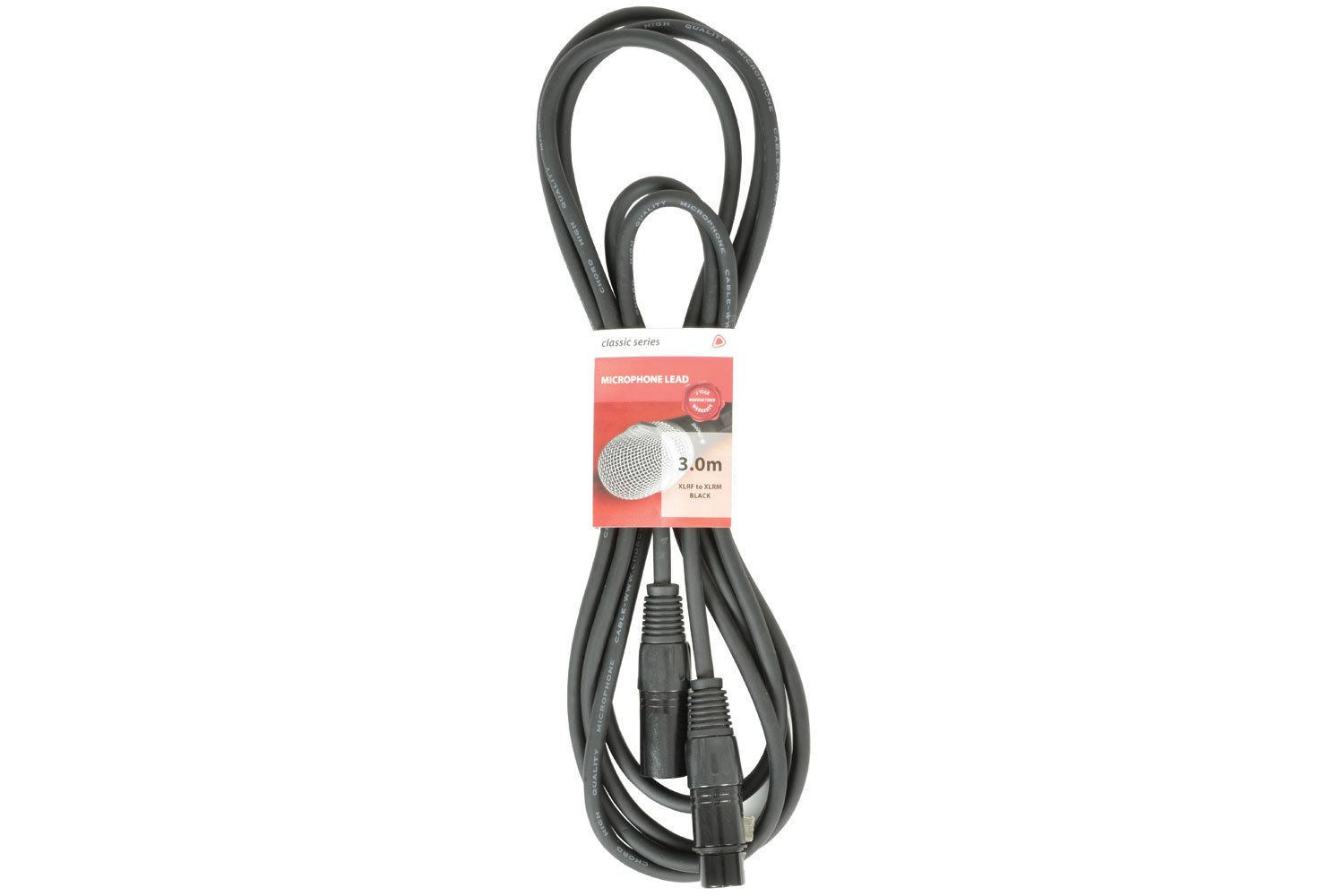 CLASSIC XLRF to XLRM LEADS 1.5m RED