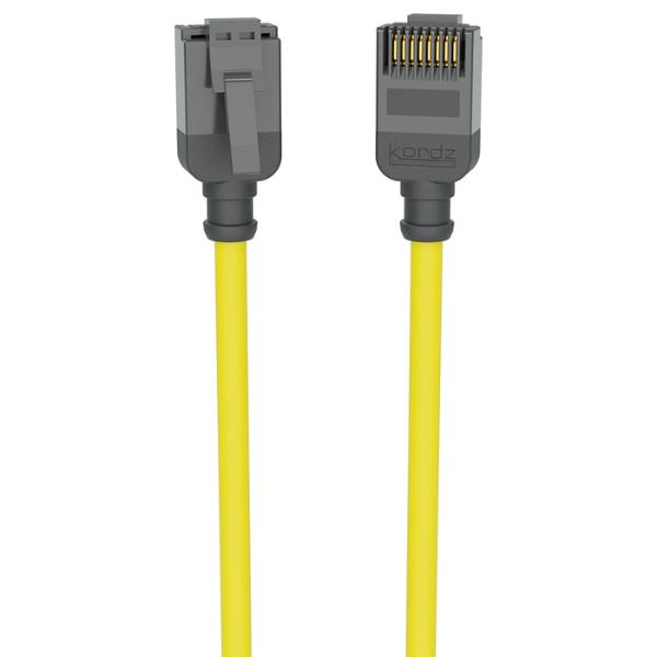 Kordz PRO Slim Profile Cat6 Patch Cord 5m (Yellow)