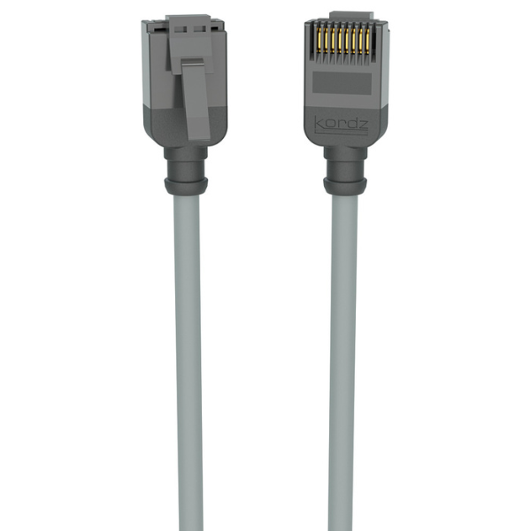 Kordz PRO Slim Profile Cat6 Patch Cord 10m (Grey)