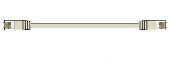 Economic network Cat5e U/UTP lead 20.0m, Cream
