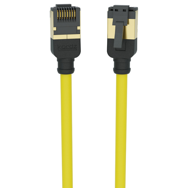 Kordz PRS Slim Profile Cat6A Patch Cord 4m (Yellow)